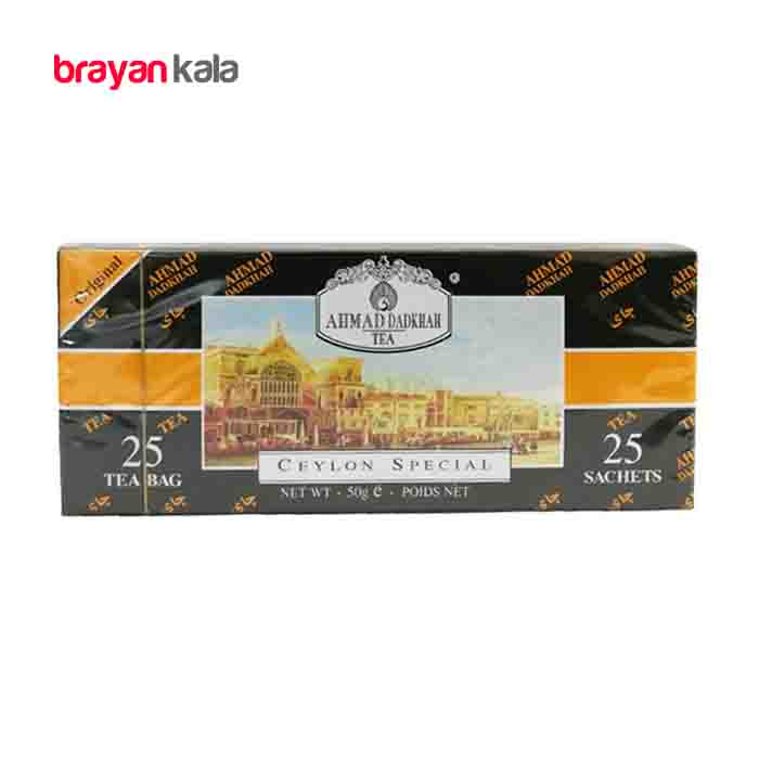 عکس اصلی چای کیسه ای معطر احمد دادخواه بسته 25 عددی